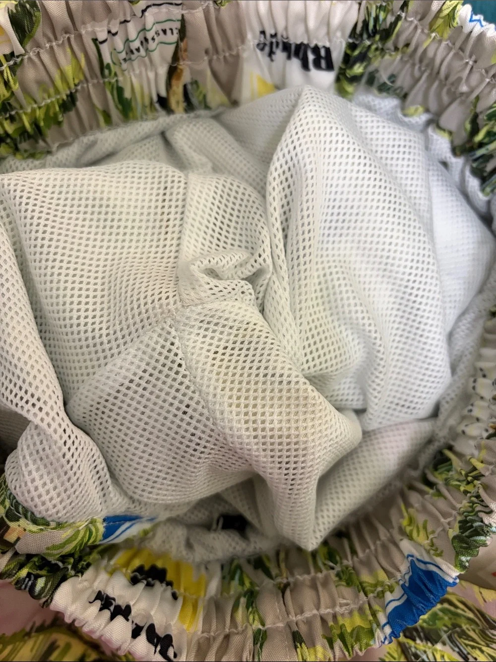 Rhude Cigarette Box Allover Print Swim Trunk Shorts